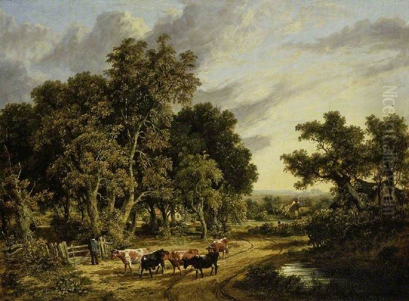 Near Norwich Oil Painting by James Stark
