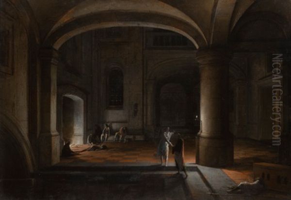 The Liberation Of Saint Peter Oil Painting by Hendrick van, the Younger Steenwyck