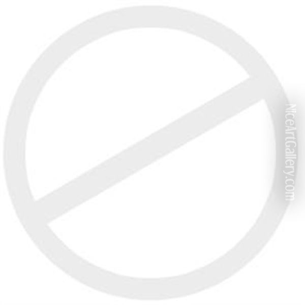 Alpenlandschaft Mit See Und Ruine Oil Painting by Franz II Steinfeld