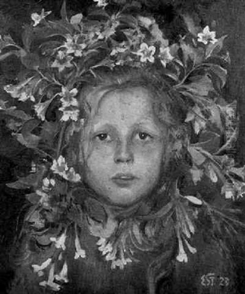 Blumenkind Oil Painting by Eduard Steller