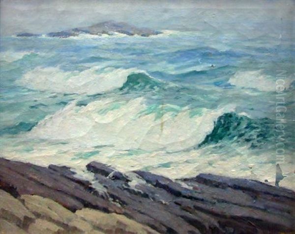 Seascape Oil Painting by George J. Stengel