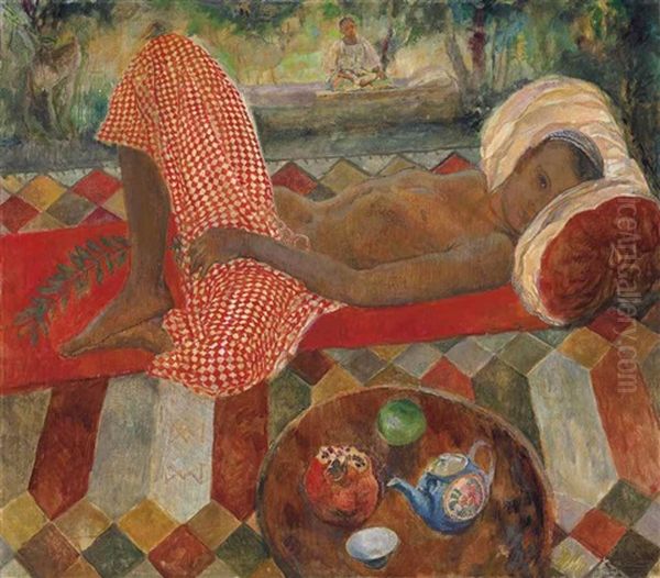 Tchaikhana Oil Painting by Daniel Stepanov