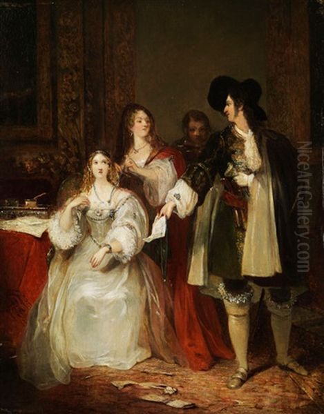 Der Brief Oil Painting by Klawdi Petrovitch Stepanov