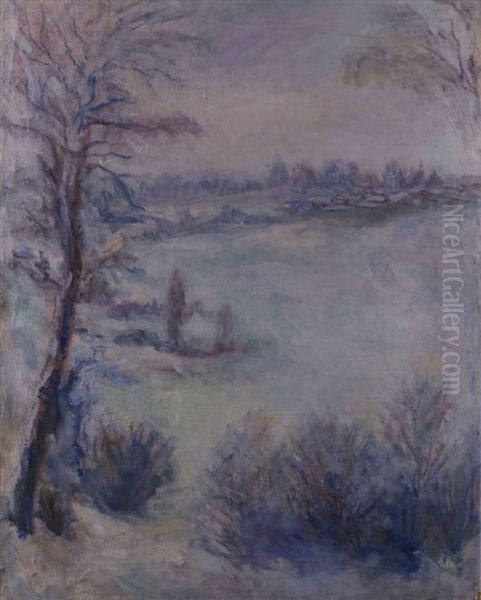 Winterlandschaft Oil Painting by David Petrovich Sterenberg