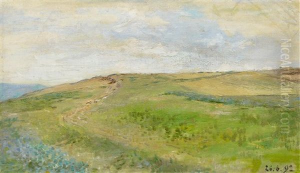 Weg Uber Den Hugel Oil Painting by Robert Sterl