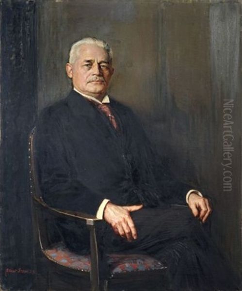 Portrait Karl Arthur Pekrun Oil Painting by Robert Sterl