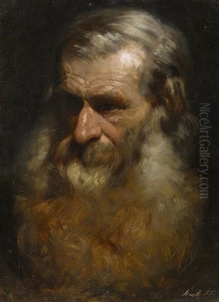 Kopf Eines Alten Mannes Oil Painting by Robert Sterl