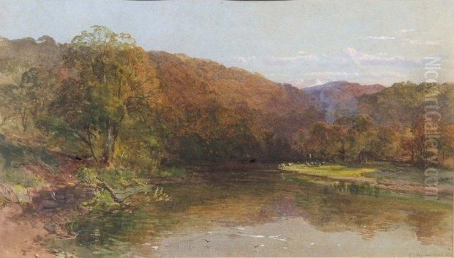 The Wye Valley Oil Painting by Charles Brooke Branwhite