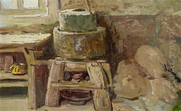 Ecke In Einer Topferwerkstatt Oil Painting by Robert Sterl