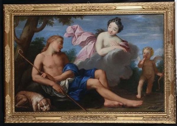 Diana E Endimone Oil Painting by Ignaz Stern