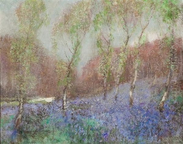 Bluebells Oil Painting by Robert Macaulay Stevenson