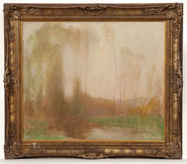 Evening In The Marais Oil Painting by Robert Macaulay Stevenson