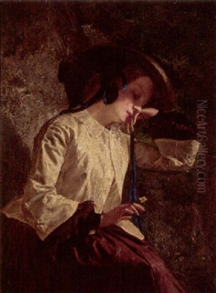 The Primrose Oil Painting by Stewart, James