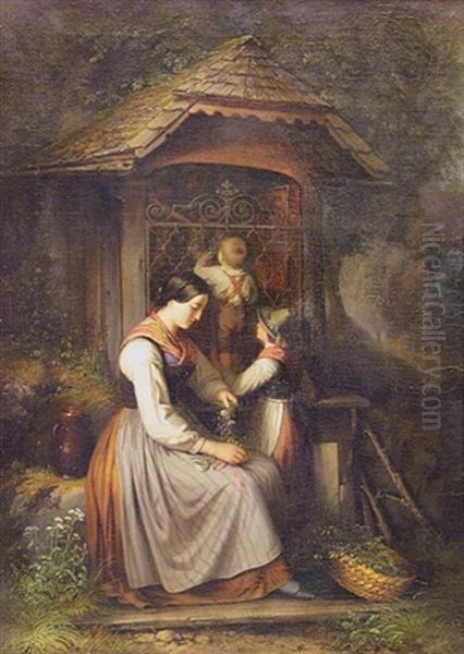 At The Shrine Oil Painting by Sebastian Stief