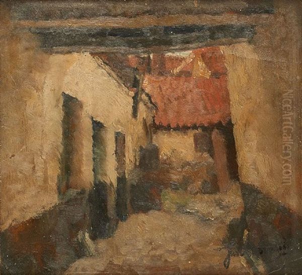 Entree De Ferme Oil Painting by Jan Stobbaerts