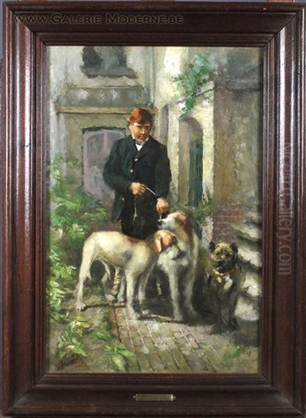 Le Garde-chasse Oil Painting by Jan Stobbaerts