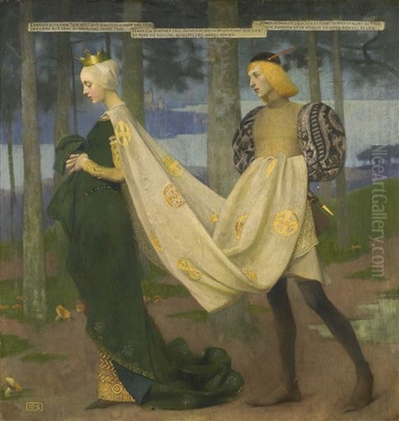 The Queen And The Page Oil Painting by Marianne Stokes
