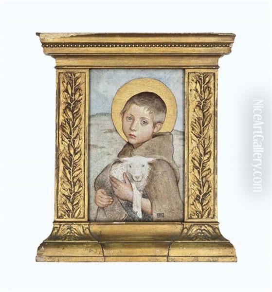 The Infant St. John Oil Painting by Marianne Stokes