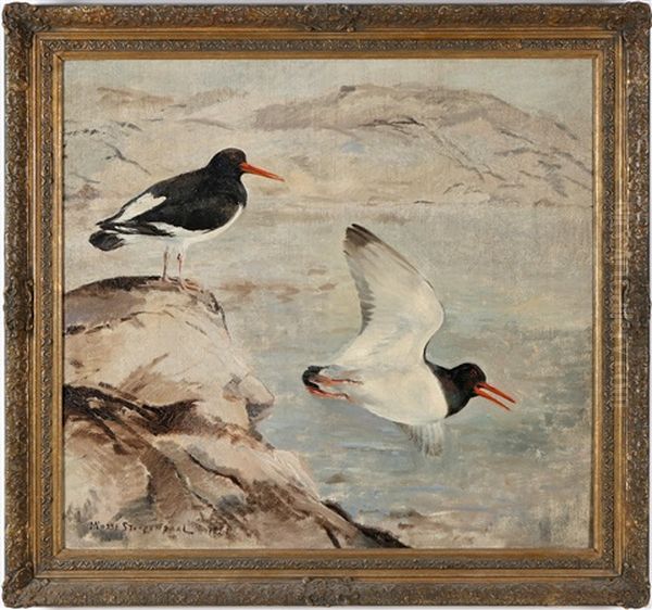 Strandskator Oil Painting by Mosse Stoopendaal