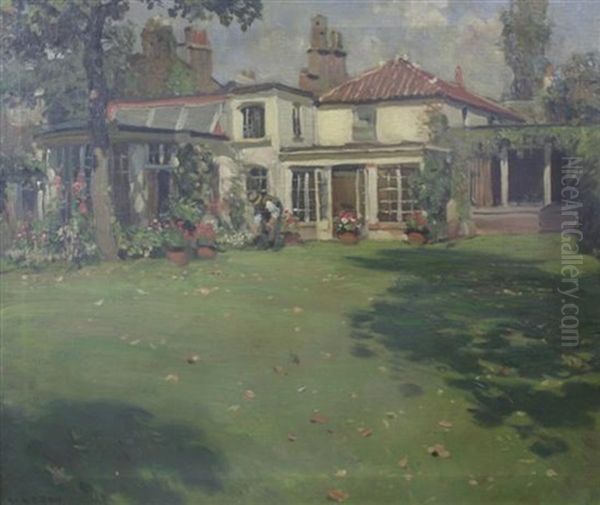 The Old House Oil Painting by William R. Stott