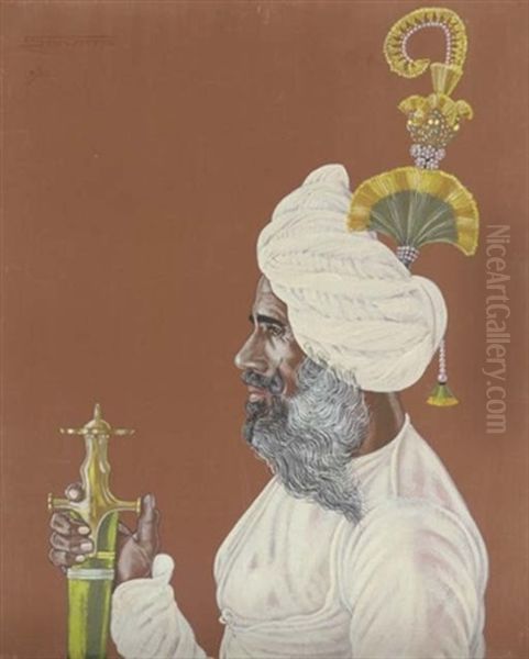 Bura Das Bandari, Rajputana Oil Painting by Hubert Stowitts