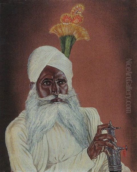 Las Das Bandari, Ascetic Oil Painting by Hubert Stowitts