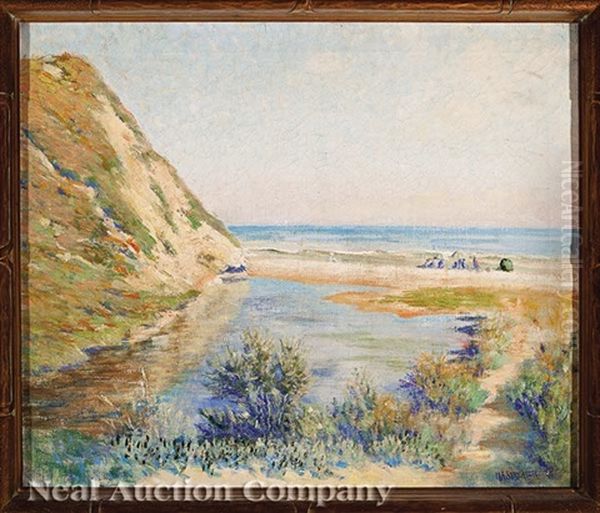 View By The Shore Oil Painting by Harold Arthur Streator