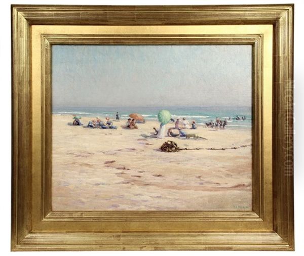 California Beach Oil Painting by Harold Arthur Streator