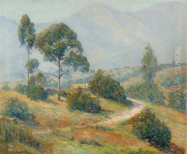 Back Of Santa Barbara Oil Painting by Harold Arthur Streator