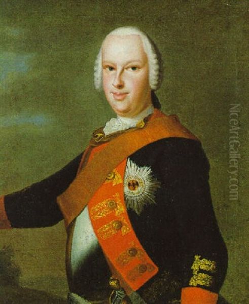 Bildnis Des Landgrafen Ludwig Ix.von Hessen-darmstadt Oil Painting by Johann Ludwig Strecker