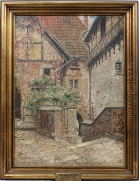 The Wartburg Oil Painting by Ludwig Streitenfeld