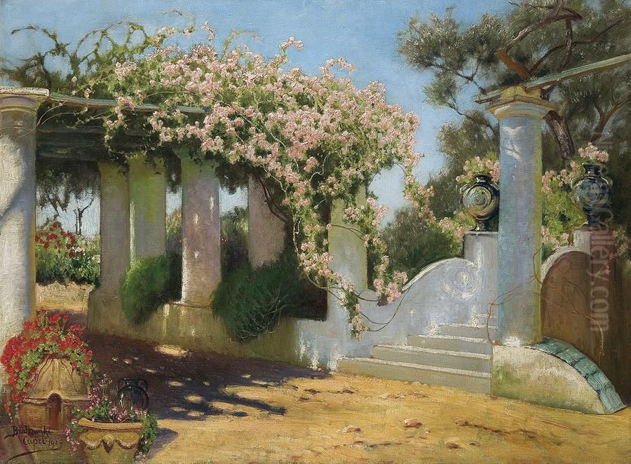 Capri Oil Painting by Roman Bratkowski