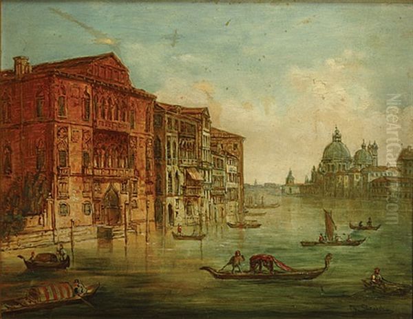 Gezicht Te Venetie Oil Painting by Christian Strobel