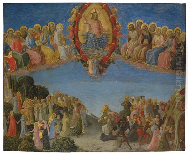 The Last Judgement Oil Painting by Zanobi Strozzi
