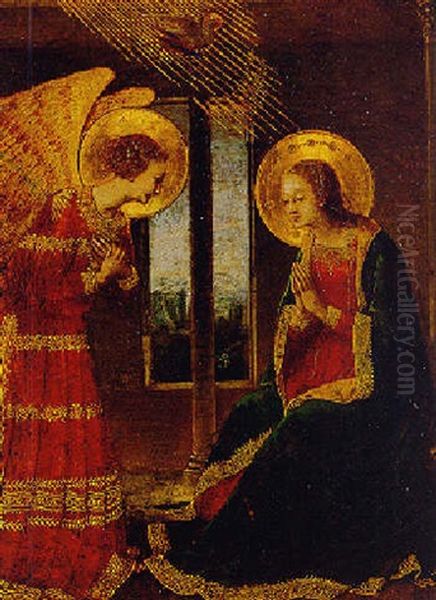 The Annunciation Oil Painting by Zanobi Strozzi