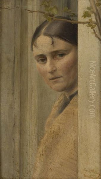 Jeune Femme Oil Painting by Alexander Theodore Honore Struys