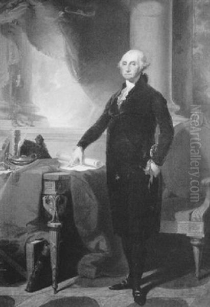 Munro-lenox Portrait Of George Washington Oil Painting by Jane Stuart