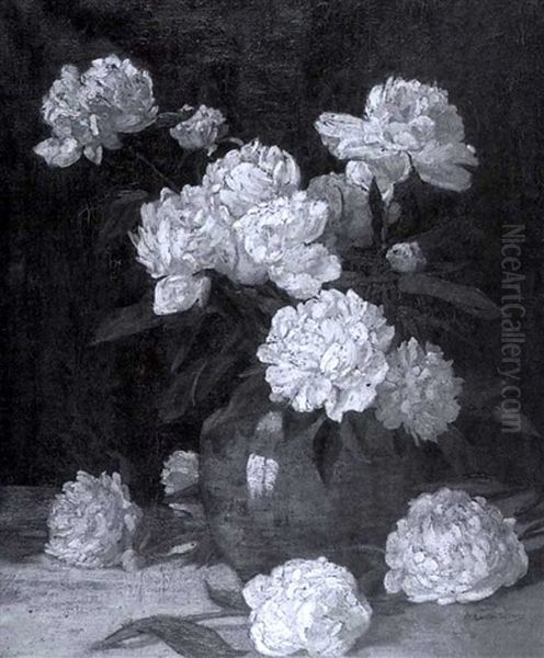 Peonies Oil Painting by Robert Easton Stuart