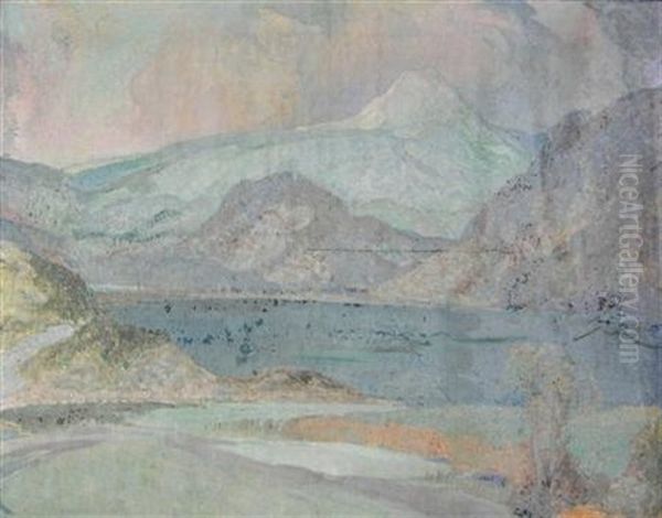 Ben Lomond Oil Painting by Alick Riddel Sturrock