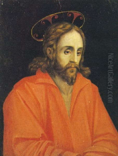 Il Redentore Oil Painting by (Bartolomeo Suardi) Bramantino