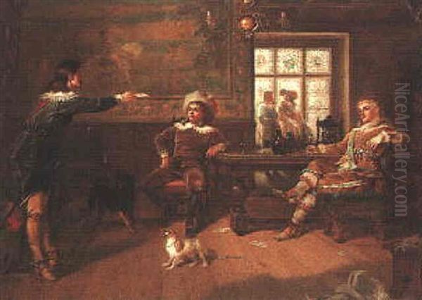 The Message Oil Painting by William Holmes Sullivan