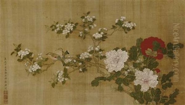 Scene Of Spring Oil Painting by Sun Yi