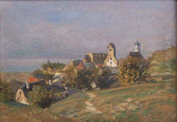 Durnstein Oil Painting by Max Suppantschitsch