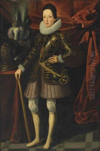 Portrait Of Ferdinand Ii De' Medici (1610-1670), Grand Duke Of Tuscany, Full-length Oil Painting by Justus Sustermans