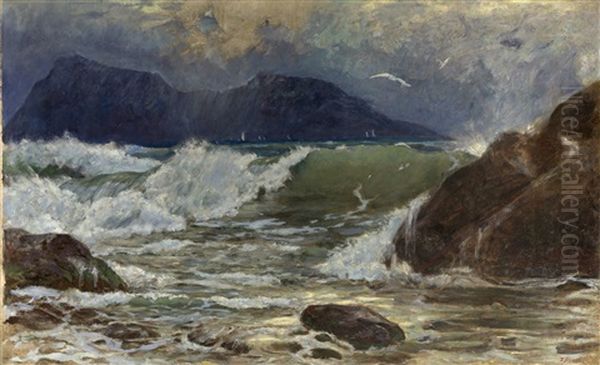 Seascape Oil Painting by Paul A. Svedomsky