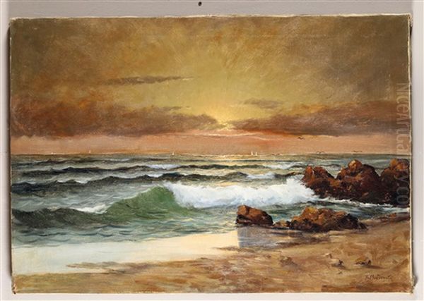 Paesaggio Costiero Oil Painting by Paul A. Svedomsky