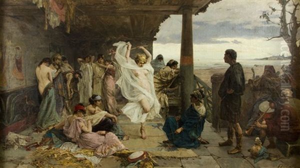 W Haremie Oil Painting by Paul A. Svedomsky