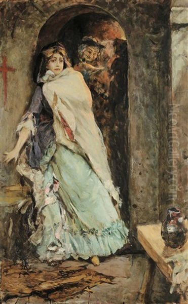 La Principessina Tarakanova Oil Painting by Paul A. Svedomsky