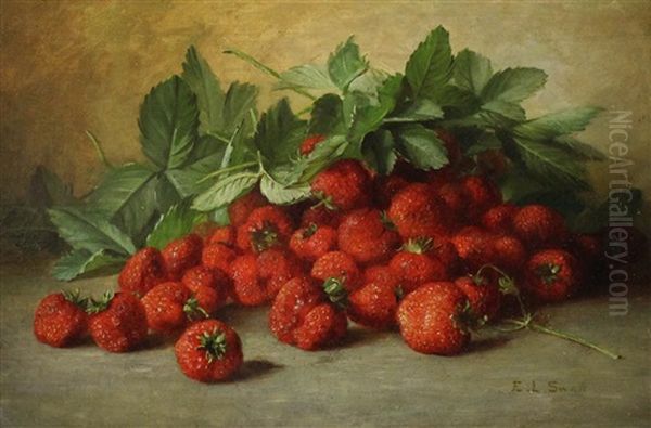 Strawberries Oil Painting by Emma Levina Swan