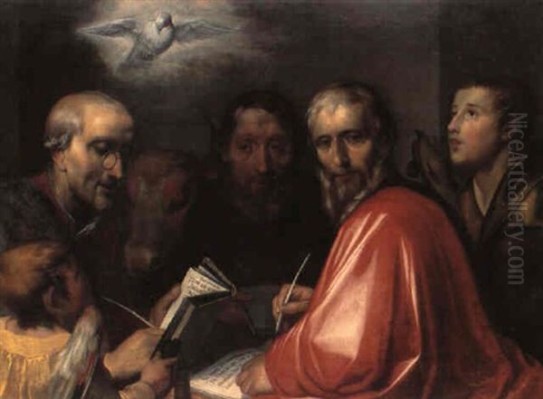 De Fire Apostle Oil Painting by Gerrit Pietersz. Sweelinck